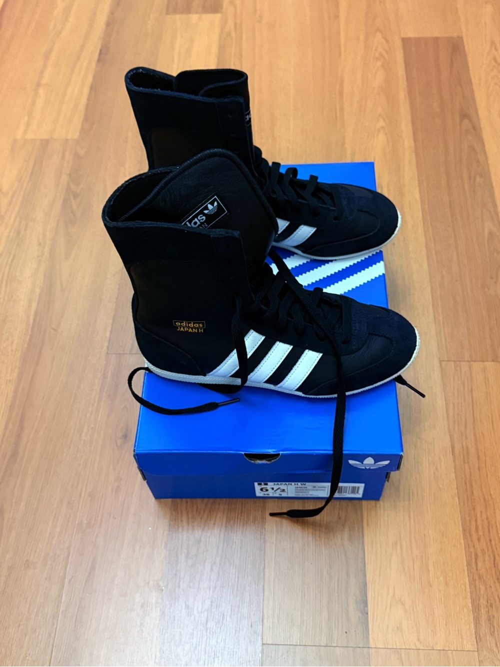 adidas Japan Hi-Top Sneakers - Black/White - Picture 2 of 6